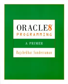 Couverture du produit · Oracle 8 Programming: A Primer