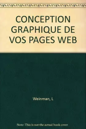 Couverture du produit · CONCEPTION GRAPHIQUE DE VOS PAGES WEB