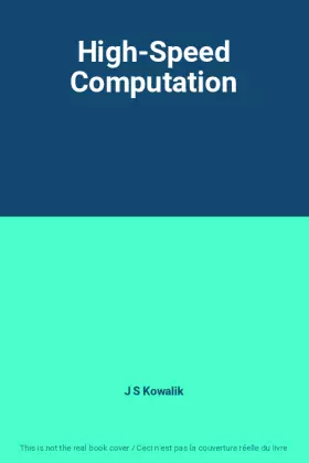 Couverture du produit · High-Speed Computation