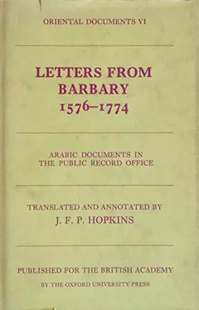 Couverture du produit · Letters from Barbary 1576-1774: Oriental Documents VI