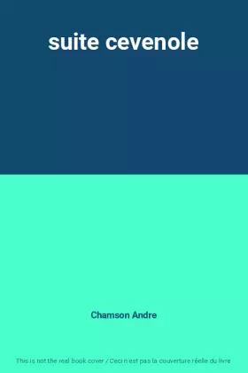 Couverture du produit · suite cevenole