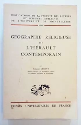 Couverture du produit · Géographie religieuse de l'Hérault contemporain