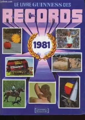 Couverture du produit · Le livre guinness des records 1981.