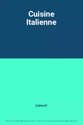 Couverture du produit · Cuisine Italienne