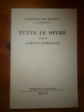Couverture du produit · Tutte le opere. III. Scritti spirituali