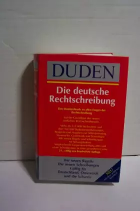 Couverture du produit · DUDEN, Die Deutsche Rechtschreibung