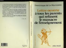 Couverture du produit · Lettre ouverte à tous les parents qui refusent le massacre de l'enseignement