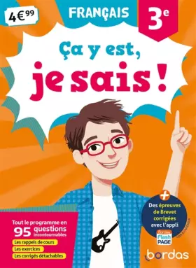 Couverture du produit · Ça y est, je sais ! - Français 3e