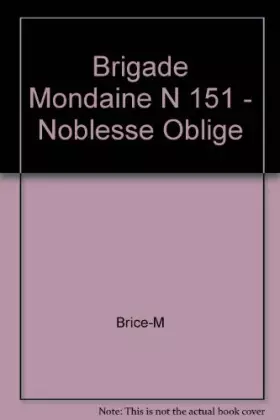 Couverture du produit · Noblesse oblige