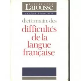 Couverture du produit · Dictionnaire des difficultés de la langue française