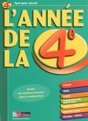 Couverture du produit · L'AD LA 4E - TOUTES LES MATIERES REUNIES DANS LE MEME LIVRE (ancienne édition)