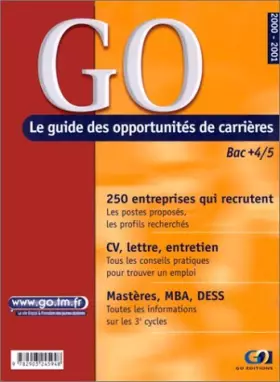 Couverture du produit · Go. Guide des opportunités de carrières