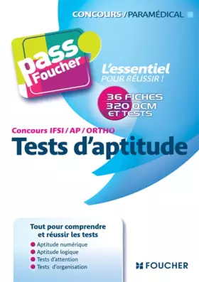 Couverture du produit · Tests d'aptitude Concours IFSI - AP - Ortho