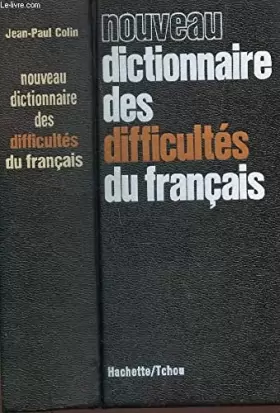 Couverture du produit · NOUVEAU DICTIONNAIRE DES DIFFICULTES DU FRANCAIS.