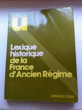 Couverture du produit · Lexique historique de la France d'Ancien régime