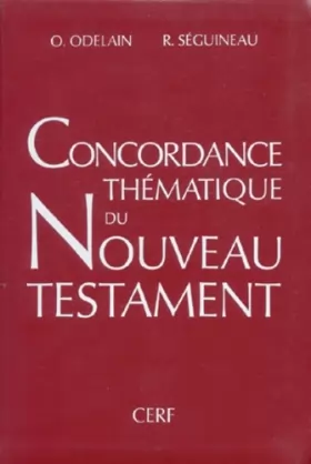 Couverture du produit · Concordance thématique du Nouveau Testament