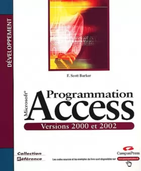 Couverture du produit · Programmation Access 2002
