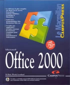 Couverture du produit · Office 2000 (contient un CD-ROM)