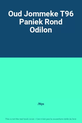 Couverture du produit · Oud Jommeke T96 Paniek Rond Odilon