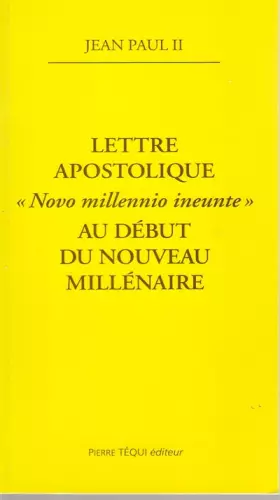 Couverture du produit · Lettre apostolique