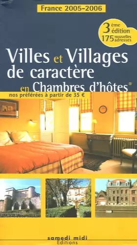 Couverture du produit · Villes et Villages de caractère en Chambres d'hotes: Les guides des chambres d'hôtes