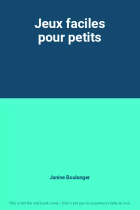 Couverture du produit · Jeux faciles pour petits