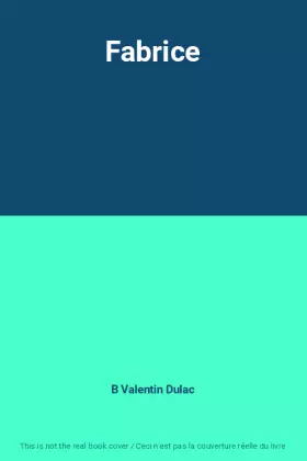 Couverture du produit · Fabrice