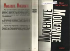 Couverture du produit · Modernité, modernité