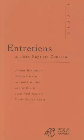 Couverture du produit · Entretiens