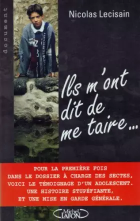 Couverture du produit · Ils m'ont dit de me taire