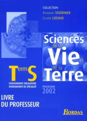 Couverture du produit · Sciences de la Vie et de la Terre, terminale S (Manuel du professeur)