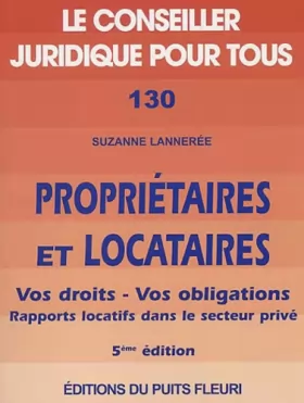 Couverture du produit · Propriétaires et locataires : Rapports locatifs dans le secteur privé, 5e édition