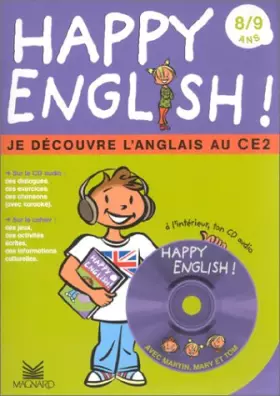 Couverture du produit · Happy english ! 8/9 ans. : J'apprends l'anglais au CE2, avec CD audio