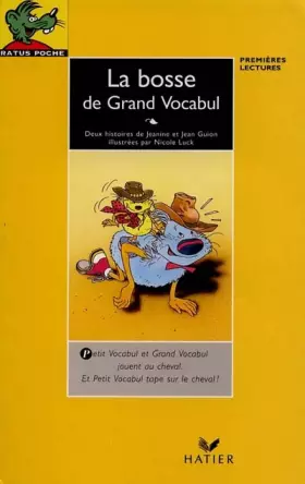 Couverture du produit · La Bosse de grand vocabul - "les aventures de vocabul". Les Aventures de vocabul