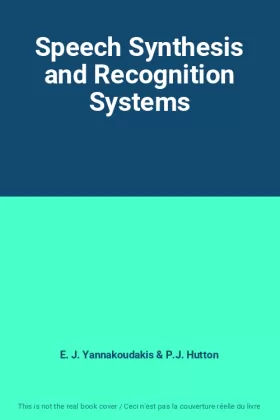 Couverture du produit · Speech Synthesis and Recognition Systems