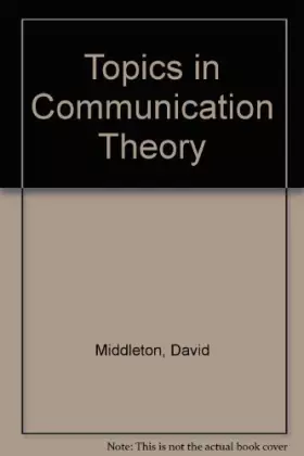 Couverture du produit · Topics in Communication Theory