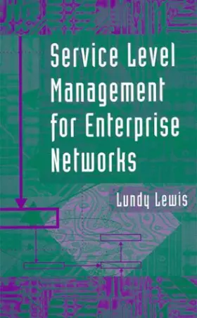 Couverture du produit · Service Level Management for Enterprise Networks