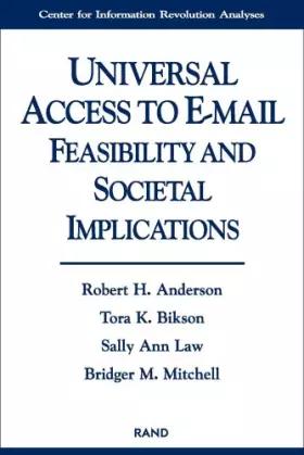 Couverture du produit · Universal Access to E-Mail: Feasibility and Societal Implications