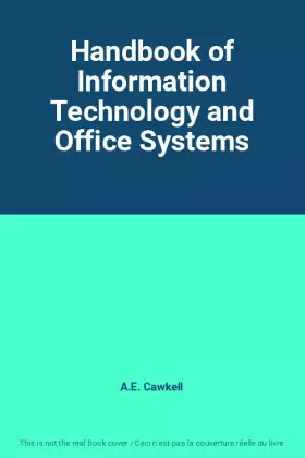 Couverture du produit · Handbook of Information Technology and Office Systems