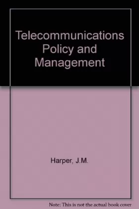Couverture du produit · Telecommunications Policy and Management