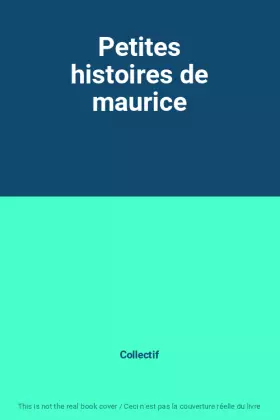 Couverture du produit · Petites histoires de maurice
