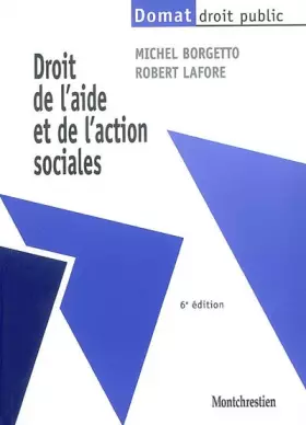 Couverture du produit · Droit de l'aide et de l'action sociales