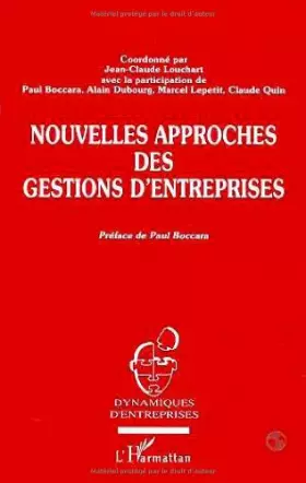 Couverture du produit · Nouvelles approches des gestions d'entreprises