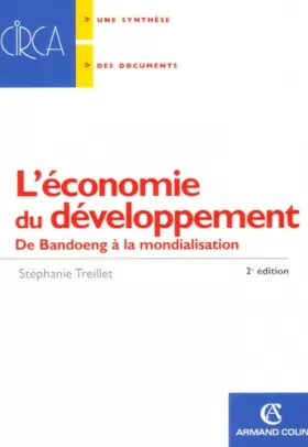 Couverture du produit · L'économie du développement : De Bandoeng à la mondialisation