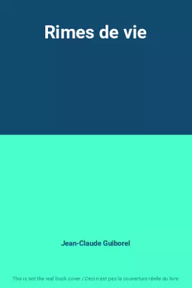 Couverture du produit · Rimes de vie