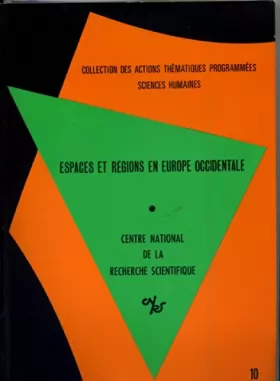 Couverture du produit · Espaces et régions en Europe occidentale : Structures et dimensions de régions en Europe occidentale (Collection des actions th