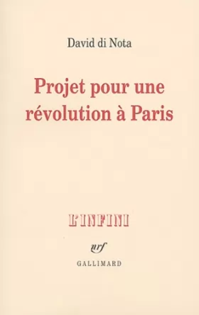 Couverture du produit · Projet pour une révolution à Paris