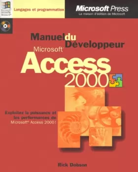 Couverture du produit · Manuel du Développeur Microsoft Access 2000 (avec CD-Rom)