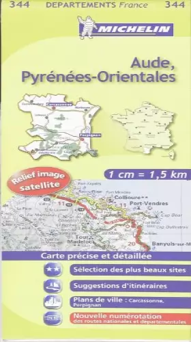 Couverture du produit · Carte DPARTEMENTS Aude, Pyrnes-Orientales