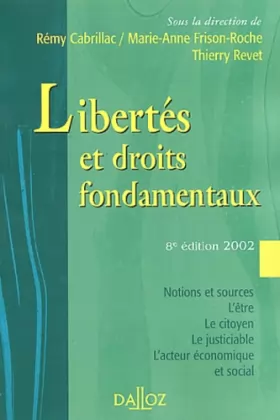 Couverture du produit · Libertés et Droits fondamentaux, 8e édition